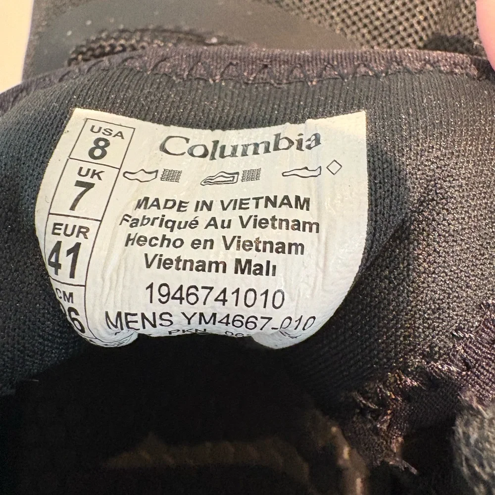 Columbia PFG Men's Black And White Boat Shoes Size 8